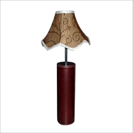 Leather Wooden Lamp Shade