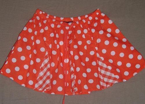 100% Cotton P/L Woven Girl Polka Dot Skirt
