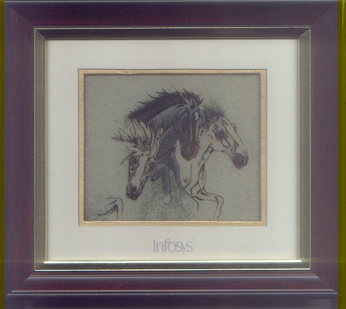 gem stone painting 4*5 double frame