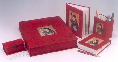 hand made paper office kit