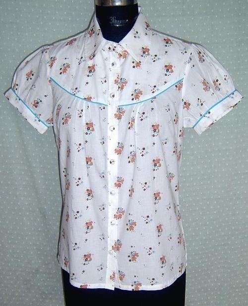 100% Cotton P/L Woven Ladies Print Blouse