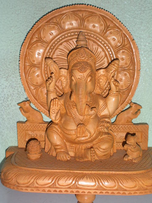 Wooden Ganesh