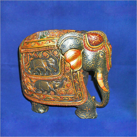 Wooden Painting Elephant