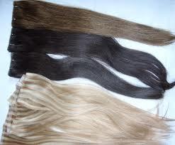 Glue Wefted Hair