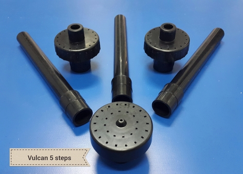Polymer Flower Water Jet Nozzle - 1/2" Size, Adjustable Diameter for 4 Feet Pond, Creates Five Water Layers