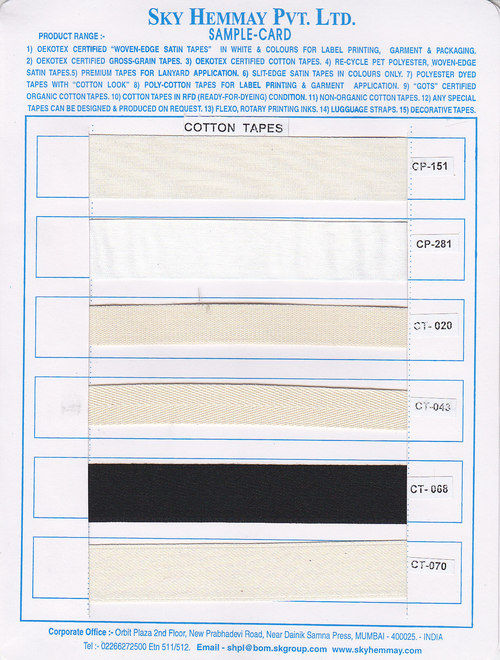 Cotton Tapes