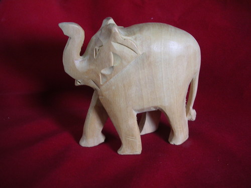 wooden plain elephant 4'