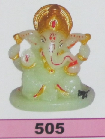 Acrylic Ganesh Murti For Dashboard