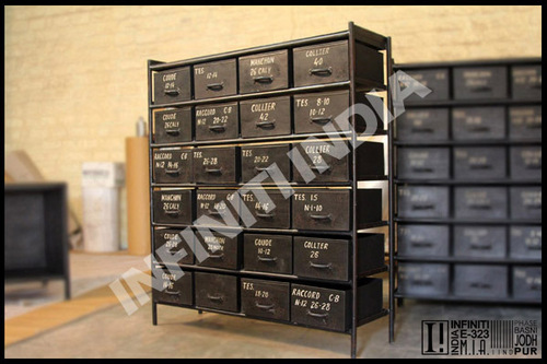 Polished Industrial Drawer Chest