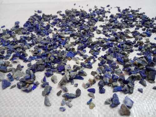 Water Washed Of Semi- Precious Blue Lapis Lazuli Crushed Stone Chips Solid Surface