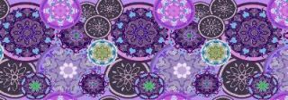 Digital Print Geometric Floral Silk-Wool Scarf