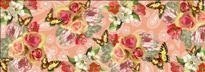 Digital Print Butterfly Floral Silk-Wool Scarf