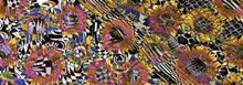Digital Print Floral Abstract Silk-Wool Scarf