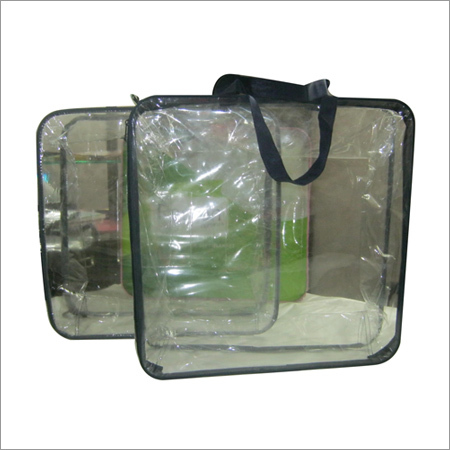 Trasparent Wire Frame Comforter Bags With Handle