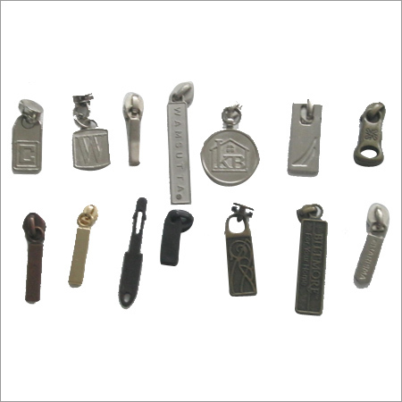 Silver Custom Made Zippers / Pullers