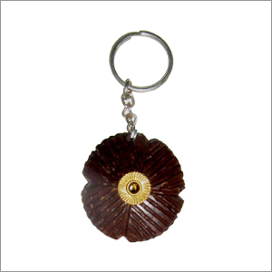 Coconut Shell Keychain