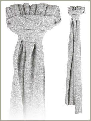 Men's Scarf - 100% Cotton Grey Single Jersey 140 GSM | Soft Stylish Comfortable Durable Machine Washable