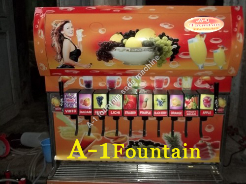Manual 10 Valve Fountain Soda Machine