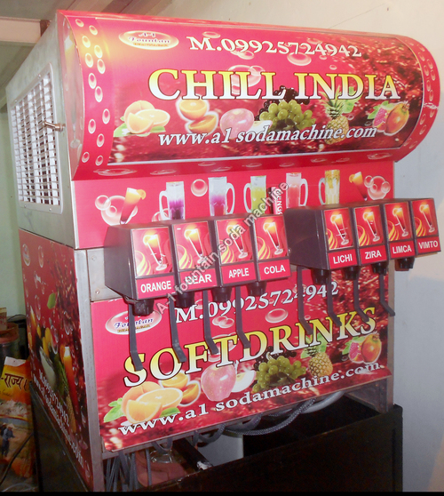 Manual 9 Valve Soda Fountain Machine