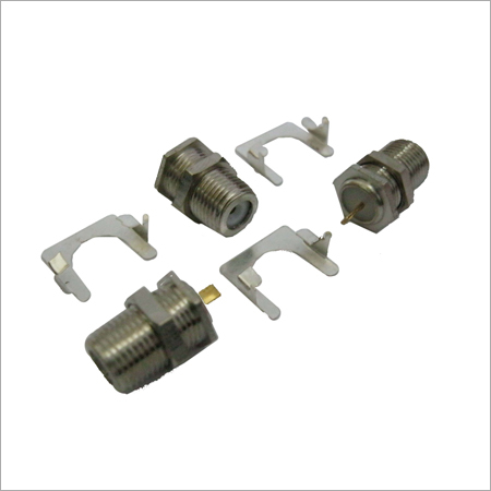 F Socket - Brass, Silver Color | High Strength, Corrosion & Abrasion Resistant, Durable with Optimum Tensile Strength and Dimensional Stability