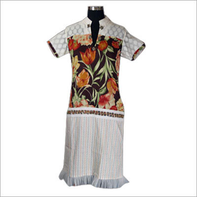 Cotton Chanderi Kurti
