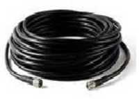 N Male To N Female 1 Meter Half Inch Sf Cable - Copper, 1 Core, Black Pvc Jacket, Silver Connectors, 50 Ohm Impedance, 4000 N/mm2 Dielectric Strength | Ideal For Telecommunication Applications