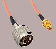 N Male to SMA Bulkhead RG316 Cable