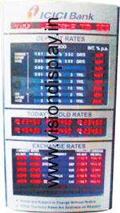 Bank Interest Rate LED Board 