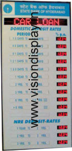 Bank Interest / Money Exchange Rate LED Board