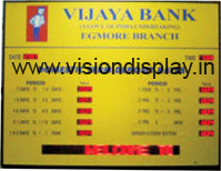 Bank Interest / Money Exchange Rate LED Board