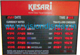 Bank Interest / Money Exchange Rate LED Board