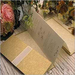 Wedding Card Printing - Cardstock 5x7 Inches Gold, Foil Stamping, Elegant Design, Customizable Text, Matching Envelope