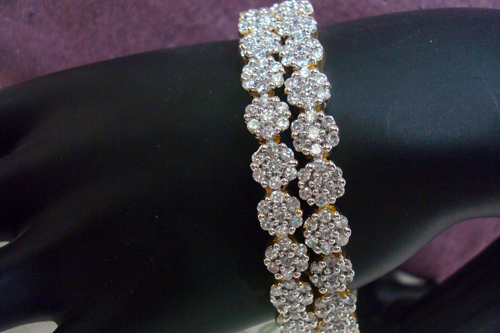 Imitation Cubic Zircon (AD) Bangles Jewellery
