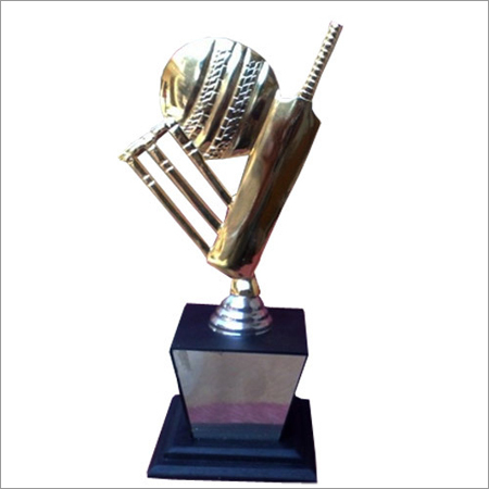 Gold Plated Cricketer Trophy