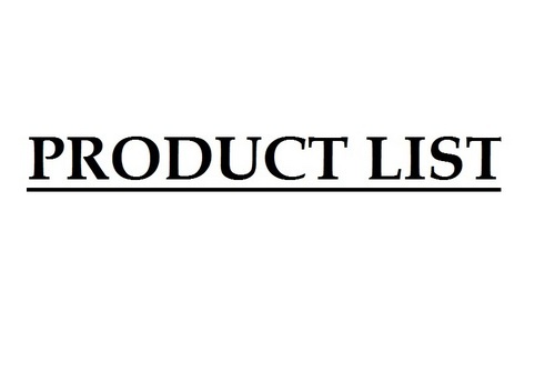 Our-Product-List manufacturer 