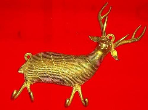 Brass Wall Deer