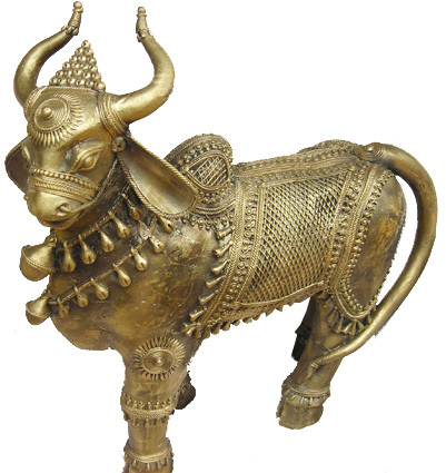Brass Tribal Bull