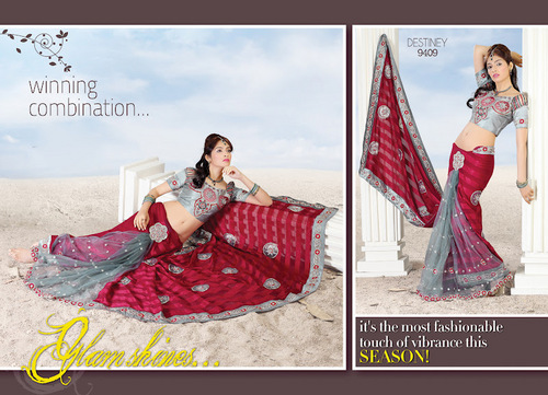 Designer Lehanga Saree