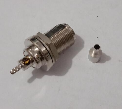 N Female Bulkhead Crimp Connector for LMR 200 cable