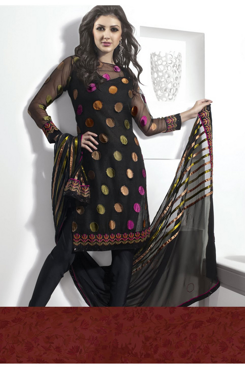 Charming Black Salwar Kameez