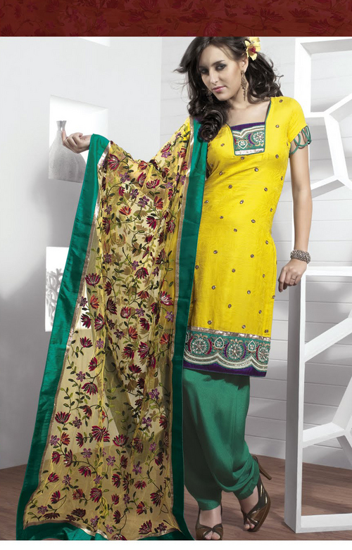 Captivating Yellow Salwar Kameez