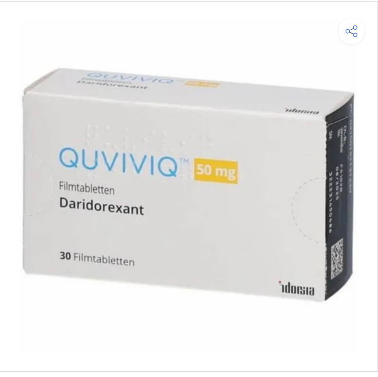 Quviviq 50 Mg Daridorexant Film Coated Tablet - Drug Type: General Medicines