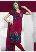 Unique Deep Pink Salwar Kameez