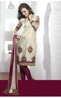 Fascinating Ivory Salwar Kameez