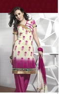 Alluring Pink Salwar Kameez