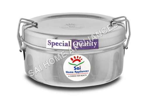 Silver Stainless Steel Lunch Box