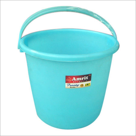 Household Plastic Bucket - High-Density Polyethylene, 30cm x 30cm x 35cm, Blue | Durable, Lightweight, Ergonomic Handle, Leak-Proof, Stackable, Chemical Resistant