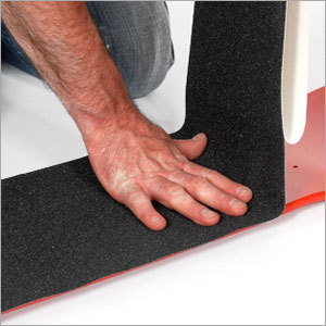 Aerated Grip Tape Being Applied