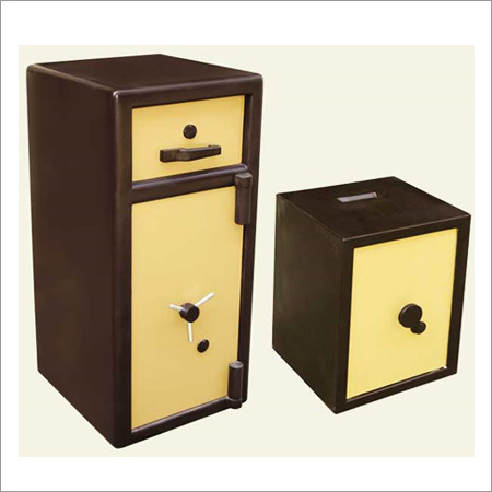 Double Decker Depository Safe - Mild Steel | High Security, Standard Size, Brown Color, Rectangle & Square Shape, 1 Year Warranty