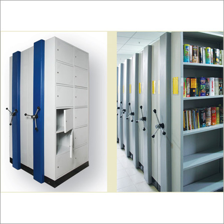 Mobile Compactor Storage Systems - Color: White And Blue